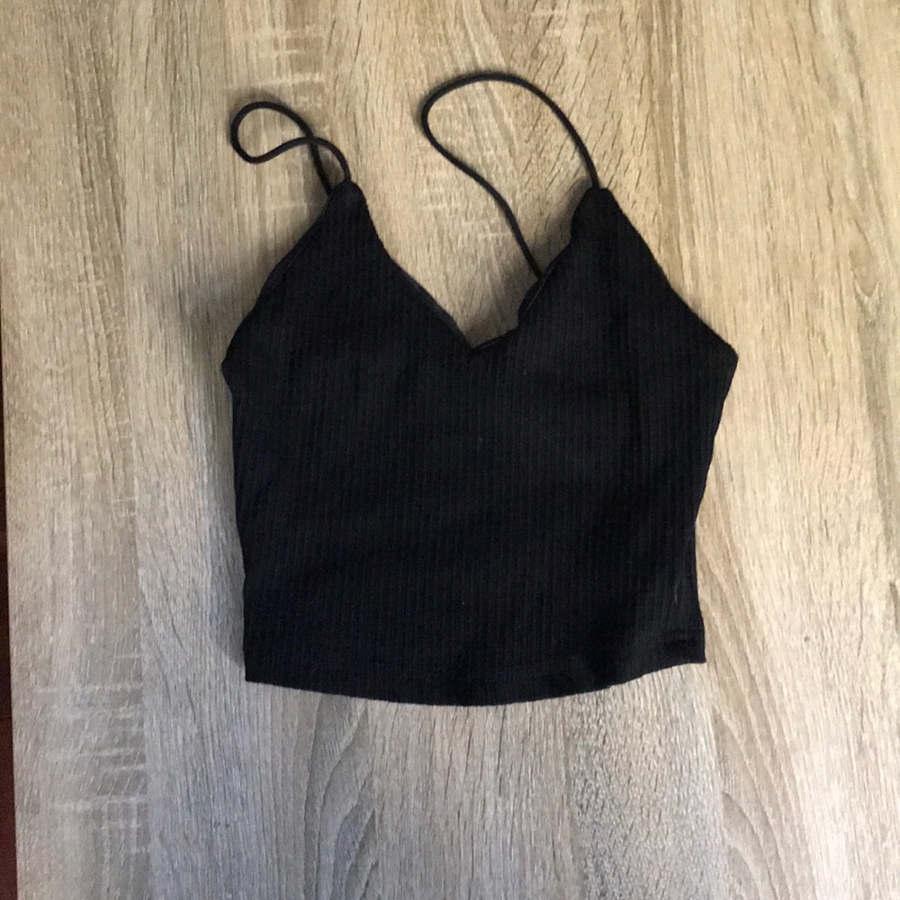 Black crop top